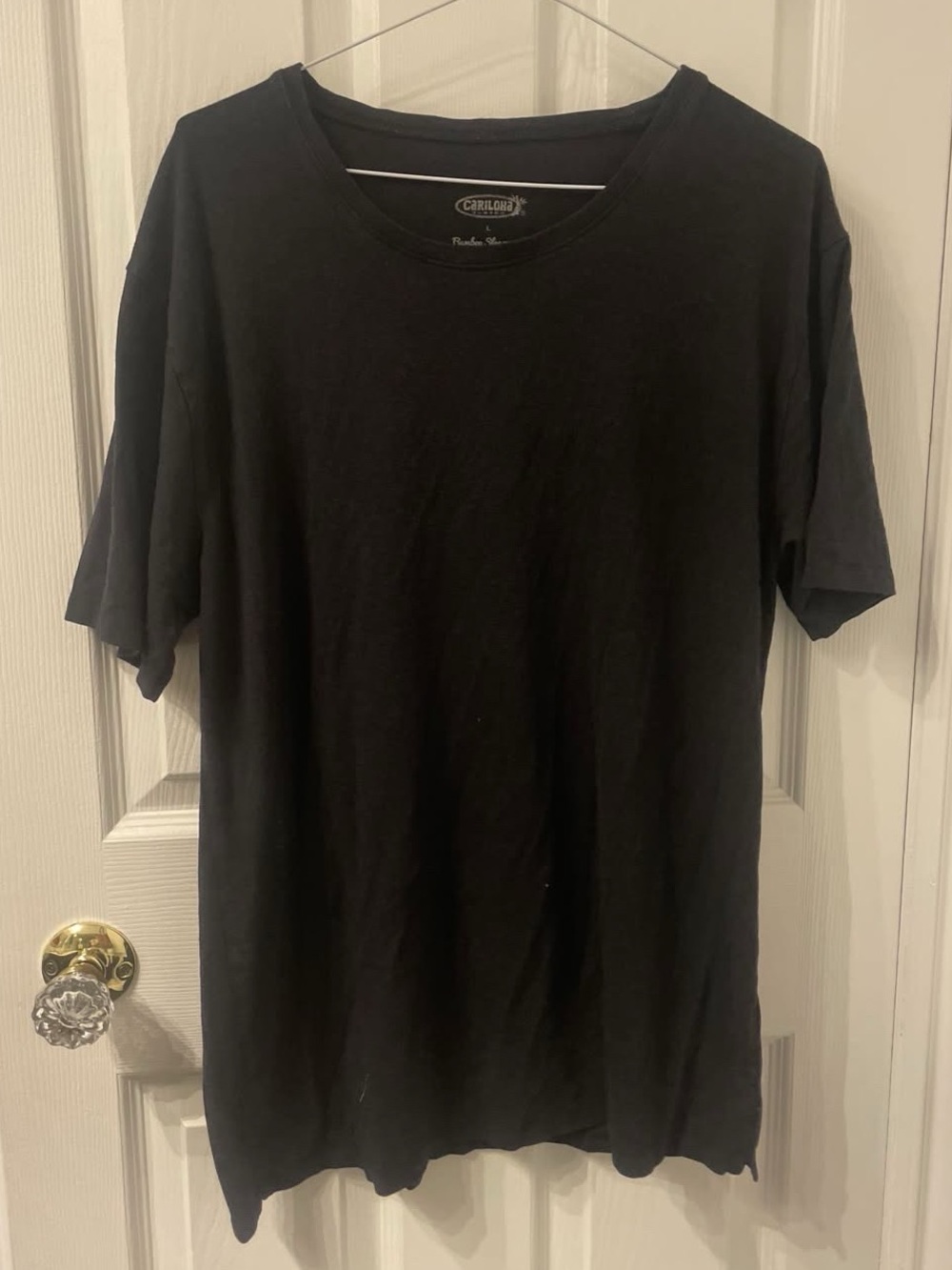 Caroloha Classic Black Crewneck T-Shirt